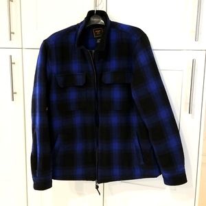 3 DAY SALE!! Like new SuperDry wool blend jacket XL, Blue-Black Lumberjack style